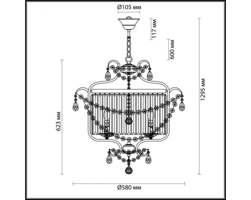 Подвесной светильник Sharm 4686/5 Odeon Light