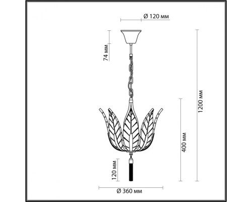 Подвесная люстра Floweri 4838/4 Odeon Light Подвесная люстра Floweri 4838/4 Odeon Light