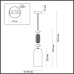 Подвесной светильник Candy 4861/1D Odeon Light