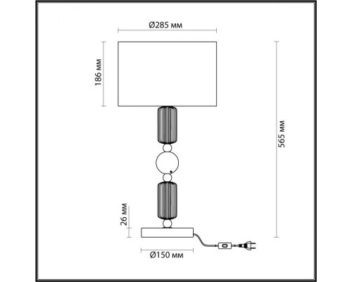 Настольная лампа Candy 4861/1T Odeon Light Настольная лампа Candy 4861/1T Odeon Light