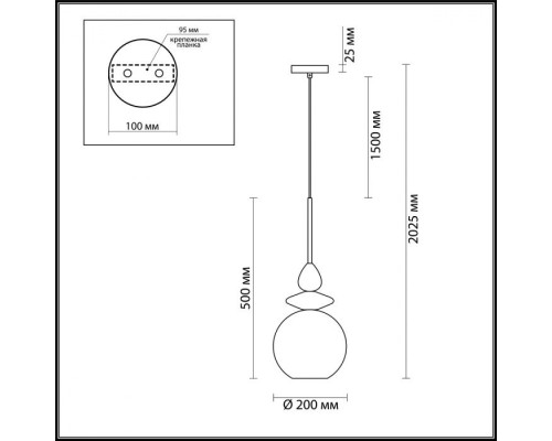 Подвесной светильник Bella 4862/1 Odeon Light Подвесной светильник Bella 4862/1 Odeon Light