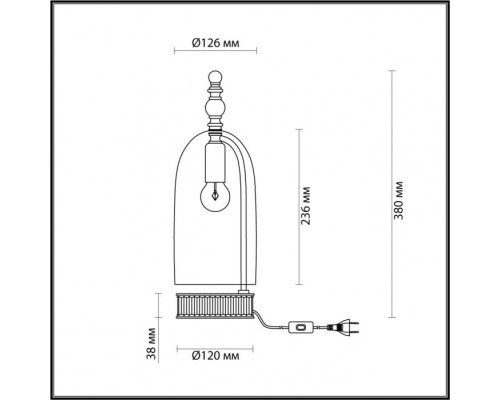 Настольная лампа Bell 4892/1T Odeon Light Настольная лампа Bell 4892/1T Odeon Light