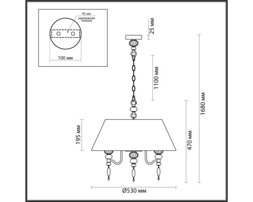 Подвесная люстра Sochi 4896/5A Odeon Light Подвесная люстра Sochi 4896/5A Odeon Light