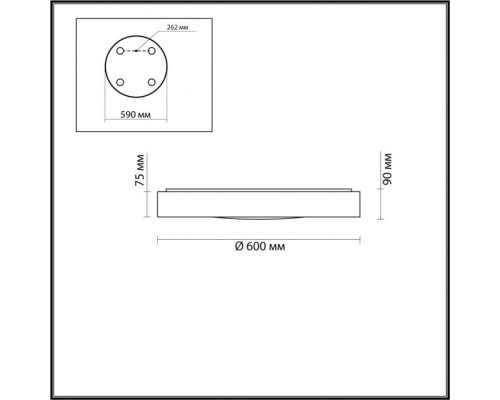 Настенно-потолочный светильник Lunor 4948/60CL Odeon Light Настенно-потолочный светильник Lunor 4948/60CL Odeon Light