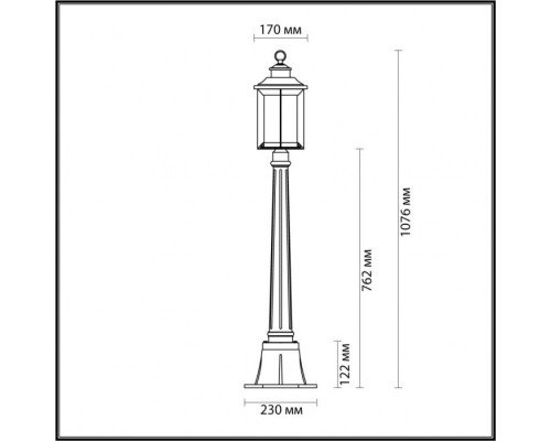 Наземный фонарь Mavret 4961/1F Odeon Light Наземный фонарь Mavret 4961/1F Odeon Light