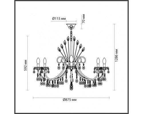 Подвесная люстра Versia 4977/10 Odeon Light Подвесная люстра Versia 4977/10 Odeon Light