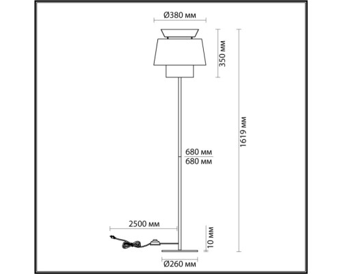 Торшер Kressa 4992/1F Odeon Light Торшер Kressa 4992/1F Odeon Light