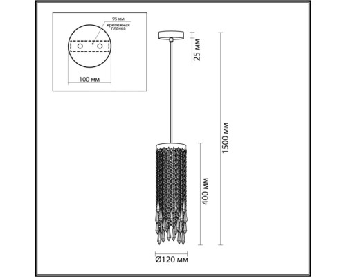 Подвесной светильник Chokka 5028/1 Odeon Light Подвесной светильник Chokka 5028/1 Odeon Light