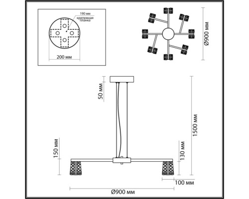 Подвесной светильник Mirage 5029/53L Odeon Light Подвесной светильник Mirage 5029/53L Odeon Light