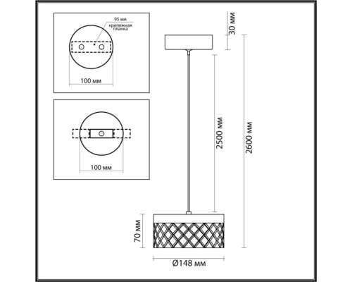 Подвесной светильник Fivre 5032/6L Odeon Light Подвесной светильник Fivre 5032/6L Odeon Light