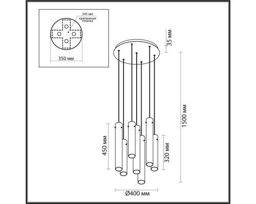 Подвесная люстра Shiny 5061/32L Odeon Light Подвесная люстра Shiny 5061/32L Odeon Light