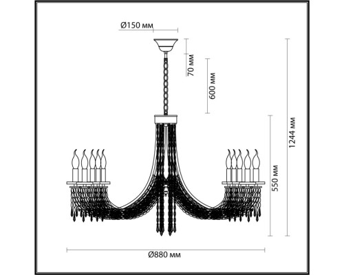 Подвесная люстра Capel 5063/10 Odeon Light Подвесная люстра Capel 5063/10 Odeon Light