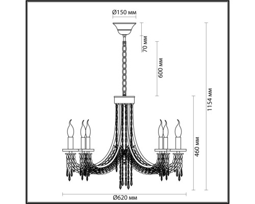 Подвесная люстра Capel 5063/6 Odeon Light Подвесная люстра Capel 5063/6 Odeon Light