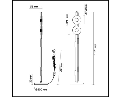 Торшер Magnet 5407/23FL Odeon Light Торшер Magnet 5407/23FL Odeon Light