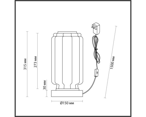 Интерьерная настольная лампа Jam 5408/10TL Odeon Light Интерьерная настольная лампа Jam 5408/10TL Odeon Light
