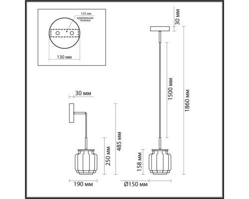 Подвесной светильник Jam 5408/5L Odeon Light Подвесной светильник Jam 5408/5L Odeon Light