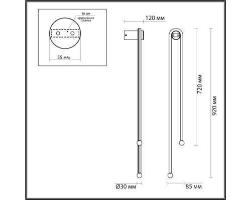 Настенный светильник Memfi 6633/18WL Odeon Light Настенный светильник Memfi 6633/18WL Odeon Light