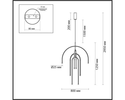 Подвесной светильник Memfi 6633/95L Odeon Light Подвесной светильник Memfi 6633/95L Odeon Light