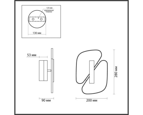 Настенный светильник Chiara 6638/10WL Odeon Light Настенный светильник Chiara 6638/10WL Odeon Light