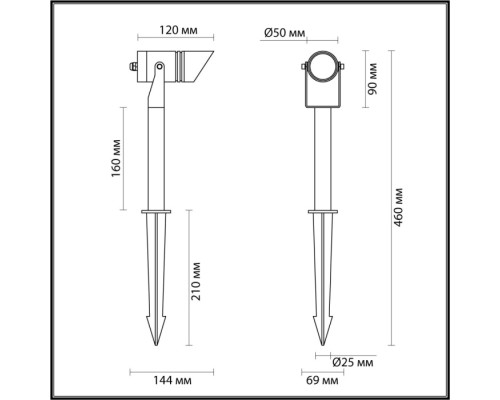 Грунтовый светильник Stima 6648/6GL Odeon Light Грунтовый светильник Stima 6648/6GL Odeon Light