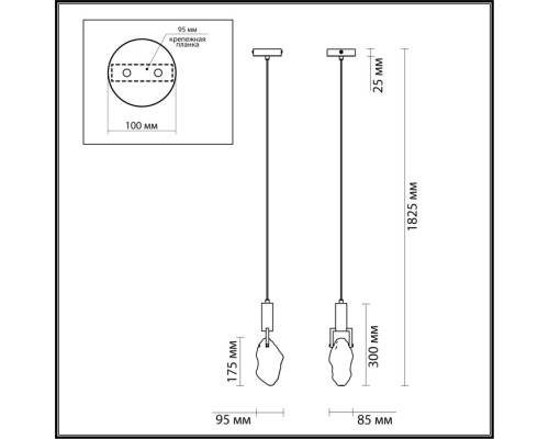 Подвесной светильник Lia 6696/5L Odeon Light Подвесной светильник Lia 6696/5L Odeon Light