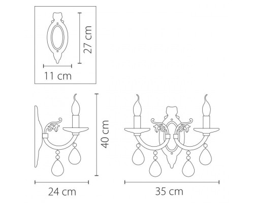 Бра STREGARO 694621 Osgona