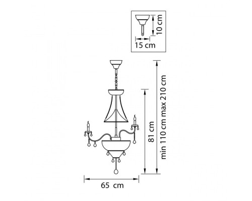 Подвесная люстра Classic 700164 Osgona