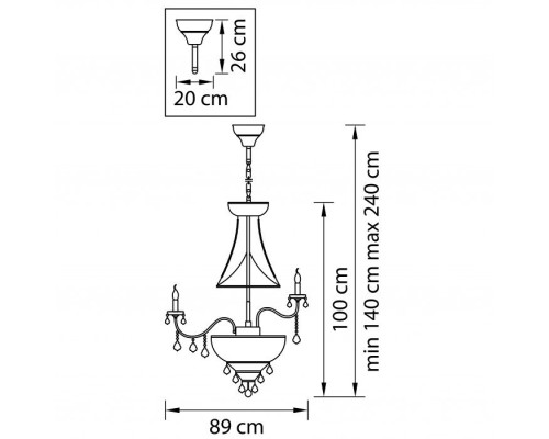 Подвесная люстра Classic 700294 Osgona Подвесная люстра Classic 700294 Osgona