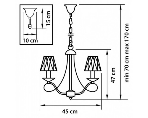 Подвесная люстра RICCIO 705034 Osgona