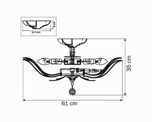 Потолочная люстра RICCIO 705134 Osgona Потолочная люстра RICCIO 705134 Osgona