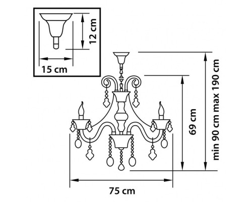 Подвесная люстра TESORO 710082 Osgona Подвесная люстра TESORO 710082 Osgona
