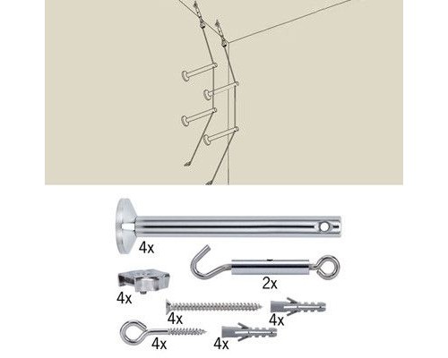 Крепежный комплект для струны Wire System 17834 Paulmann Крепежный комплект для струны Wire System 17834 Paulmann