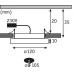 Точечный светильник Prem Ebl Panel Rddim 92934 Paulmann