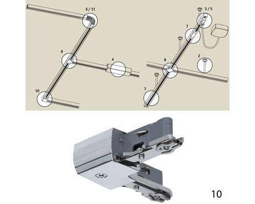 Коннектор Urail C 97650 Paulmann Коннектор Urail C 97650 Paulmann
