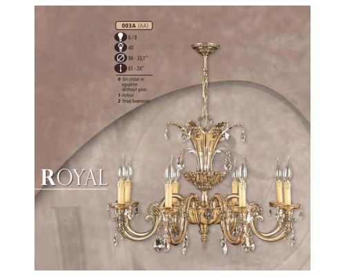 Подвесная люстра 003A 003A/8 AA ASFOUR Riperlamp Подвесная люстра 003A 003A/8 AA ASFOUR Riperlamp