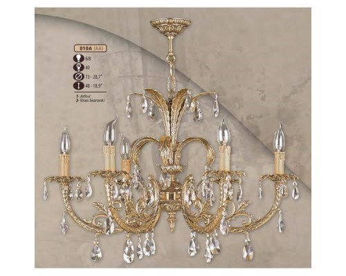 Подвесная люстра 010A 010A/6 AA ASFOUR Riperlamp Подвесная люстра 010A 010A/6 AA ASFOUR Riperlamp