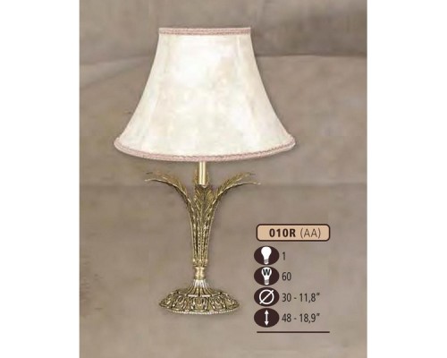 Интерьерная настольная лампа 010R 010R/1 AA CREAM SHADE Riperlamp Интерьерная настольная лампа 010R 010R/1 AA CREAM SHADE Riperlamp