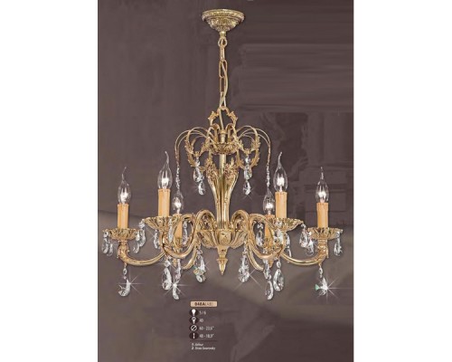 Подвесная люстра 048A 048A/6 AB ASFOUR Riperlamp Подвесная люстра 048A 048A/6 AB ASFOUR Riperlamp