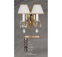 Бра 049N 049N/2 AB SWAROVSKI, CREAM SHADE Riperlamp