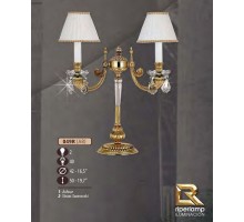 Интерьерная настольная лампа 049R 049R/2 AB ASFOUR,CREAM SHADE Riperlamp