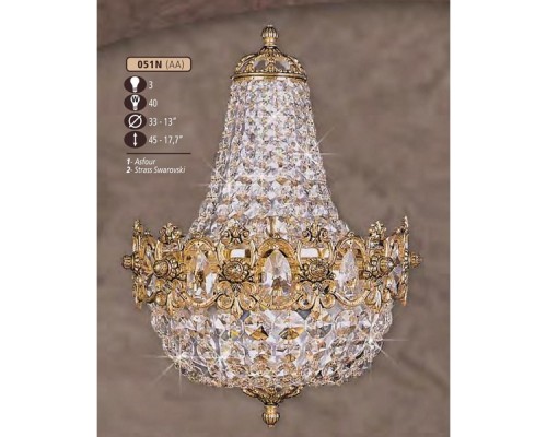 Подвесная люстра 051N 051N/3 AA ASFOUR Riperlamp Подвесная люстра 051N 051N/3 AA ASFOUR Riperlamp