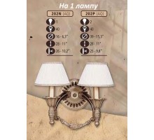 Бра 202N 202N/1 AQ BEIGE SHADE Riperlamp