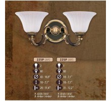 Бра 225P 225P/2 AY AMBER Riperlamp