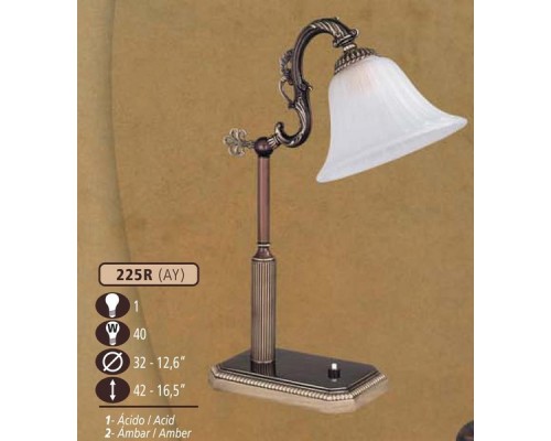 Интерьерная настольная лампа 225R 225R/1 AY ACID Riperlamp Интерьерная настольная лампа 225R 225R/1 AY ACID Riperlamp
