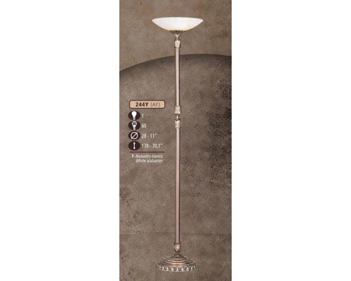 Торшер 244Y 244Y/1 AY WHITE/CREAM ALABASTER Riperlamp Торшер 244Y 244Y/1 AY WHITE/CREAM ALABASTER Riperlamp