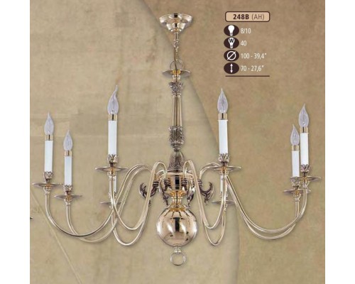 Подвесная люстра 248B 248B/8 AH Riperlamp Подвесная люстра 248B 248B/8 AH Riperlamp