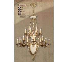 Подвесная люстра 259D 259D/17+8 AQ CREAM ALABASTER Riperlamp