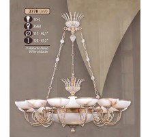 Подвесная люстра 277B 277B/12+2 AM WHITE ALABASTER Riperlamp