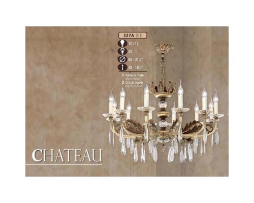 Подвесная люстра 327A 327A/12 CJ MATT ITALIAN Riperlamp Подвесная люстра 327A 327A/12 CJ MATT ITALIAN Riperlamp