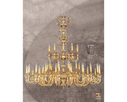 Подвесная люстра 540A 540A/40+10 AB ASFOUR Riperlamp Подвесная люстра 540A 540A/40+10 AB ASFOUR Riperlamp